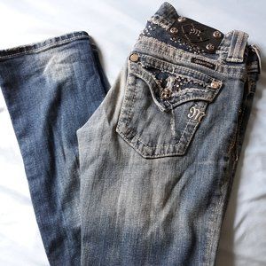 Miss Me Straight Leg Embellished Jeans